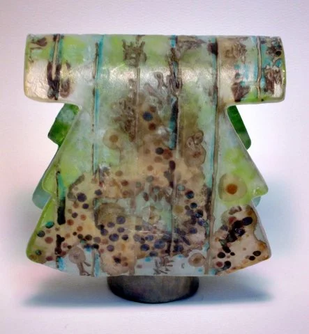 Pate de Verre Kimono - front and back