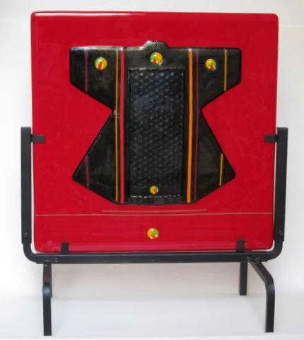 "Black Kimono" - Fused Glass