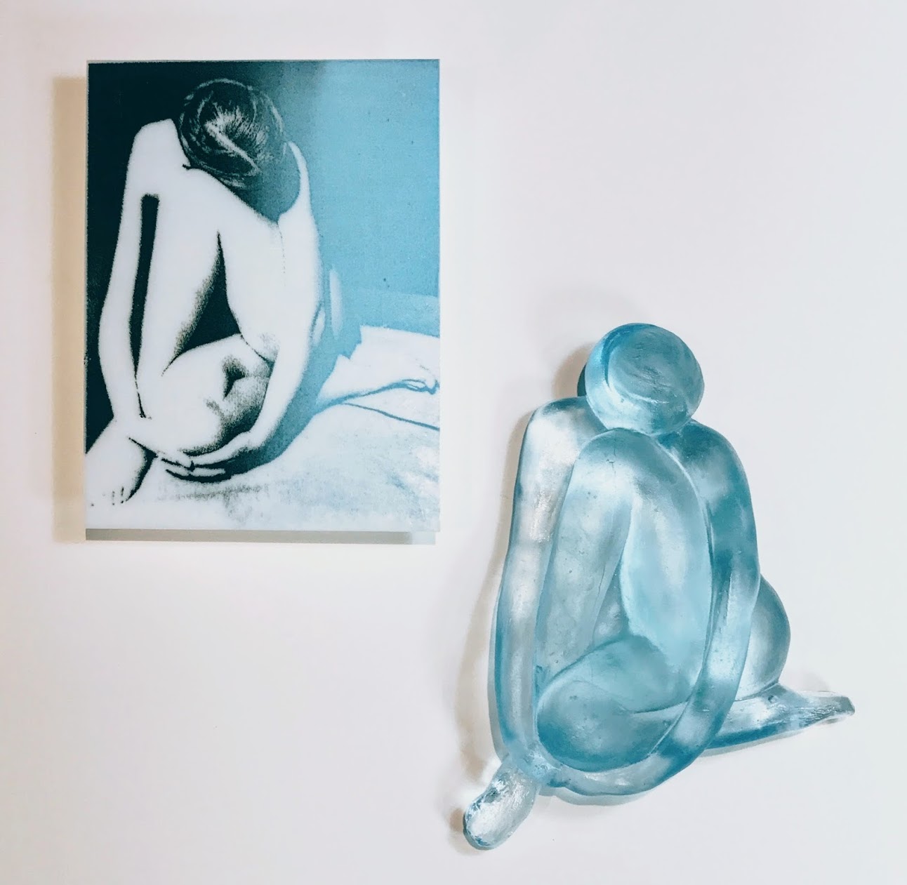"Inspiration From Edward Weston's Nude 1936" (2017) - Powder print and lost Wax Casting