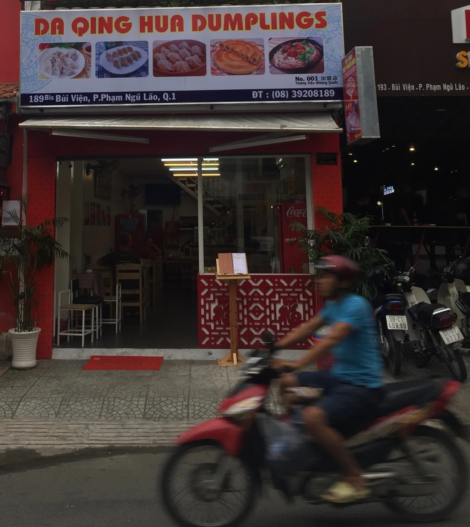  Dong Bac is the King. View from Bui Vien, so it doesn't fly by you 