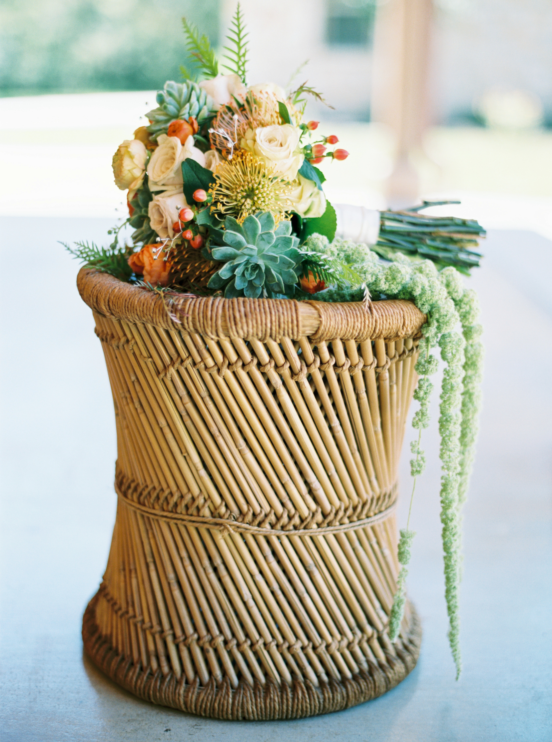 Hannah's gorgeous succulent bouquet...