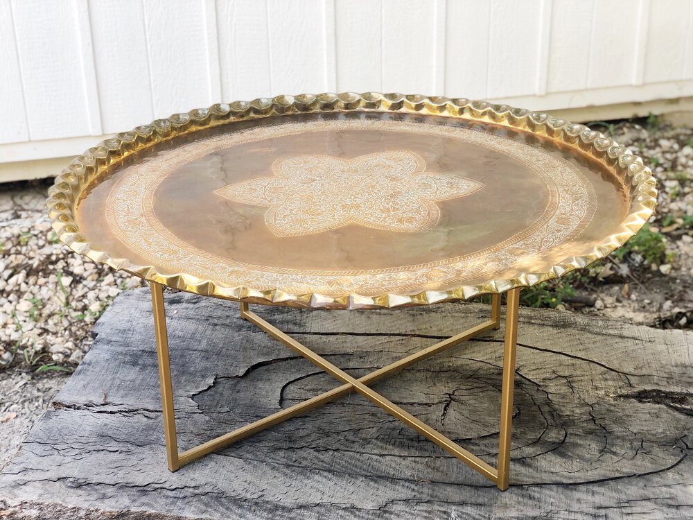 The Wild Caravan Tables, Round Moroccan Coffee Table