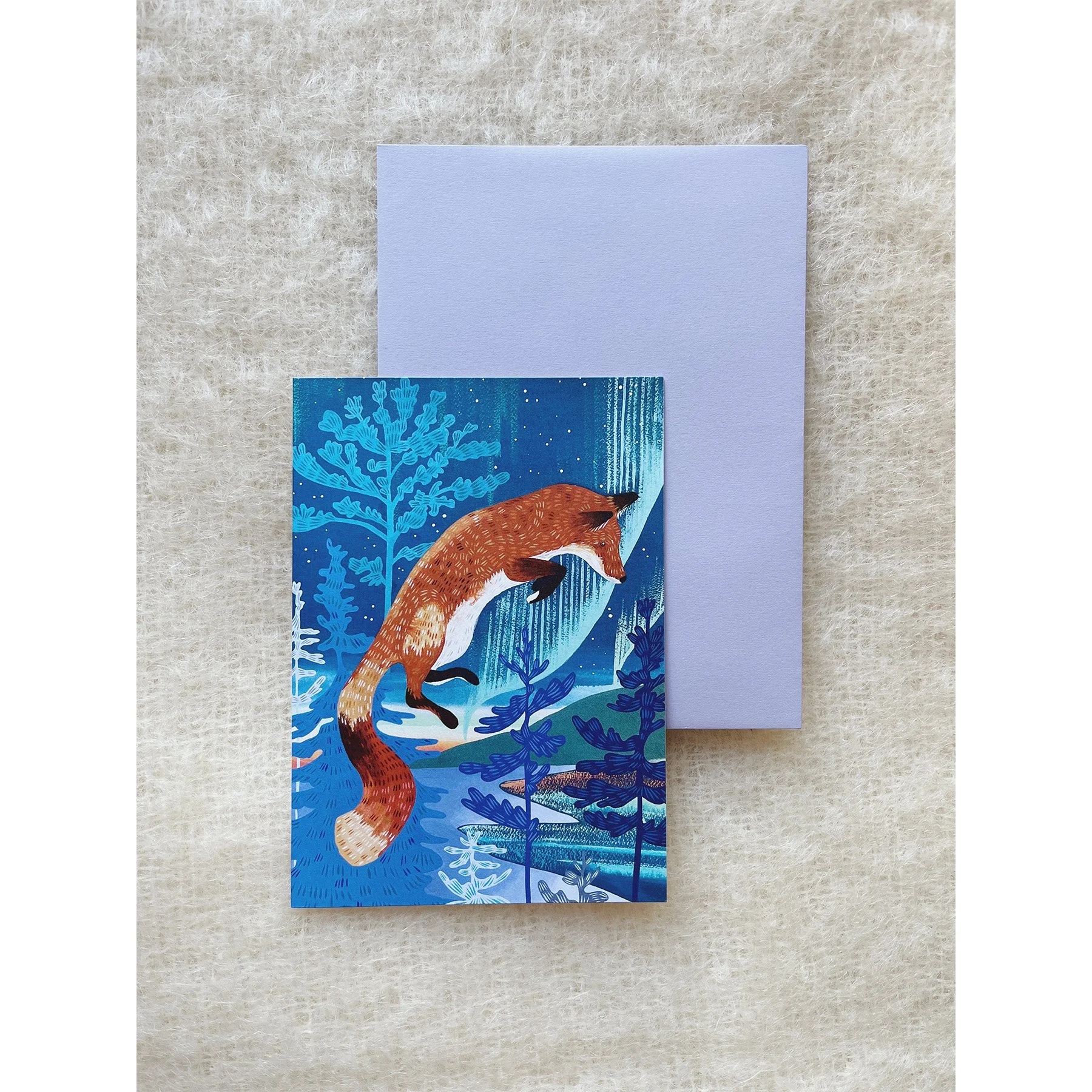 Jumping Through the Lights Greeting Card
