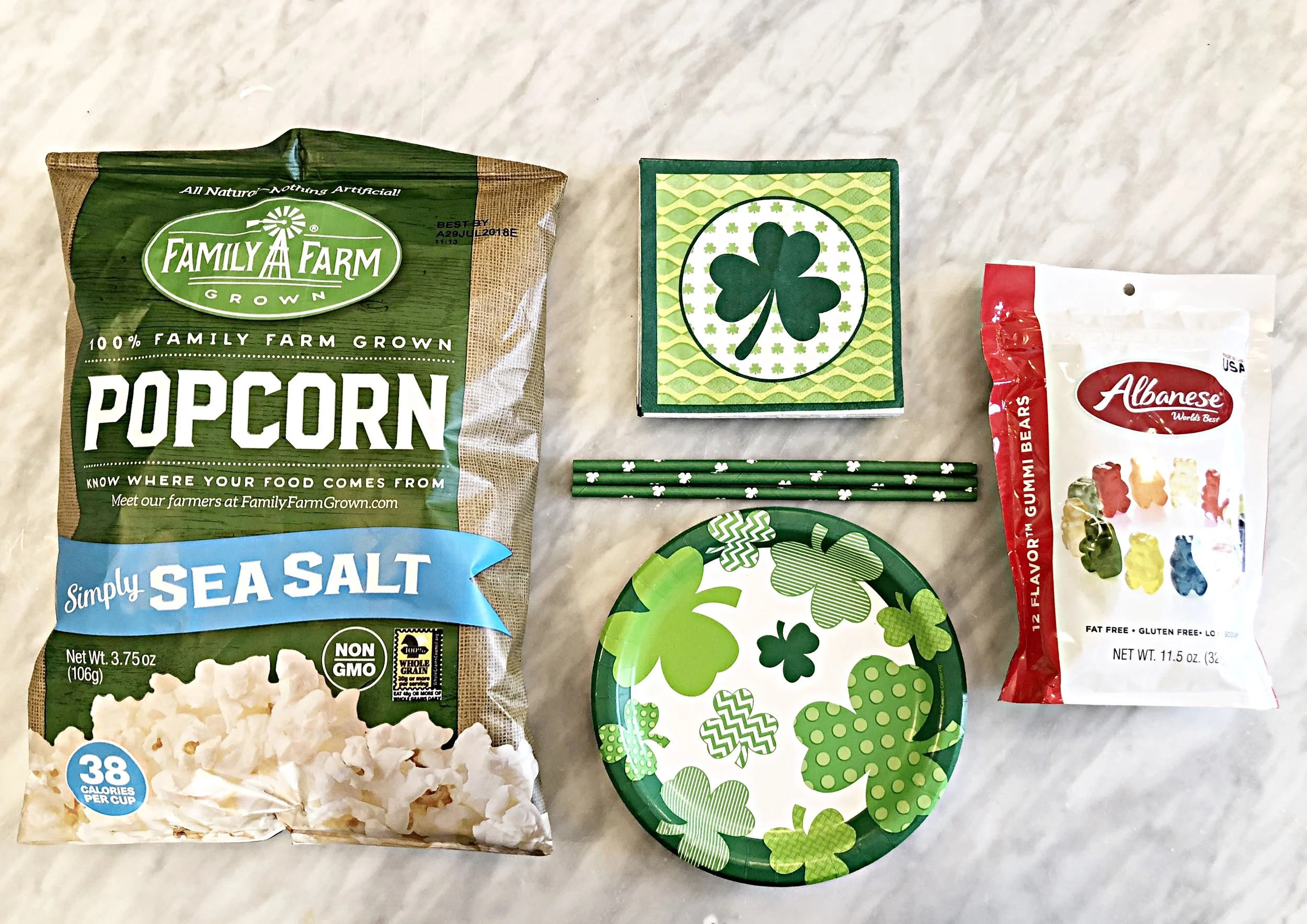 Click ON the items below for more info: Family Farm Popcorn || Paper Goods || Gummy Bears