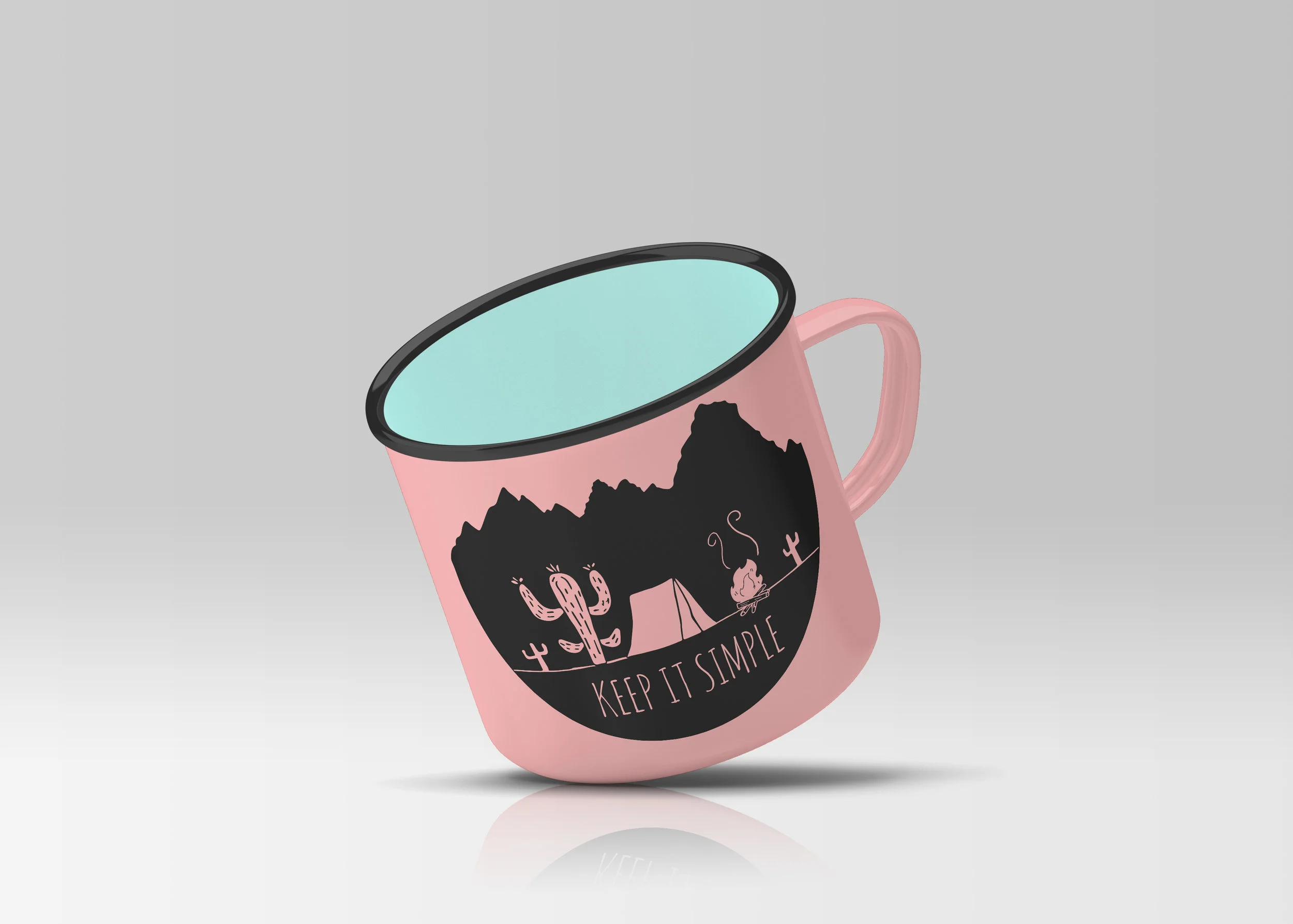 Camping Scene | Adobe Illustrator & Photoshop