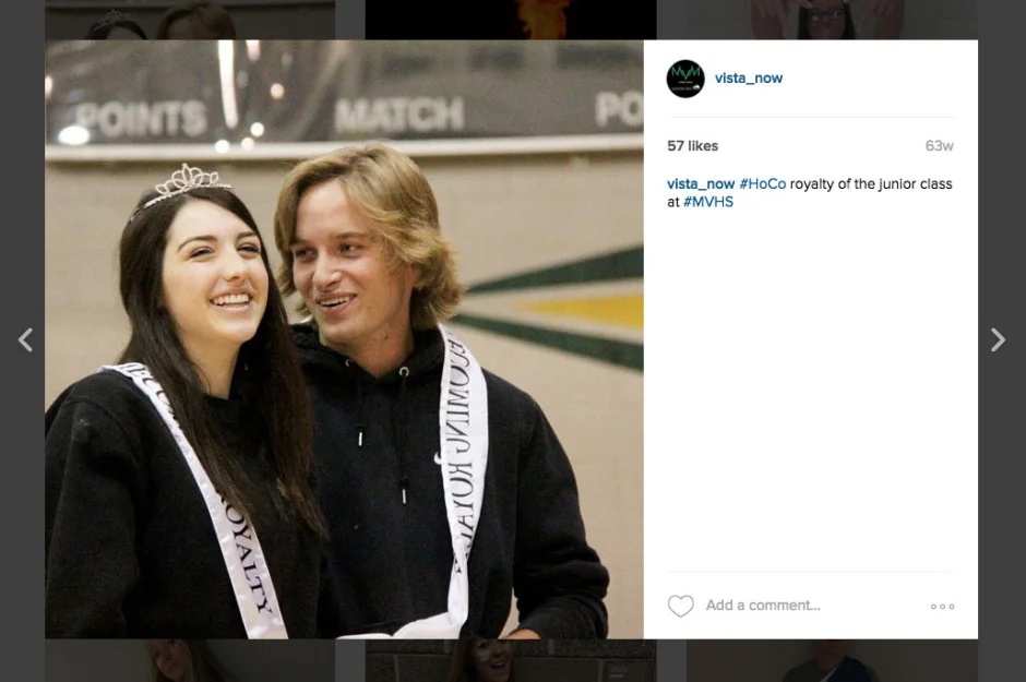 This photo I captured at the homecoming assembly in 2014 was one of the most popular student life posts on Instagram from the year.