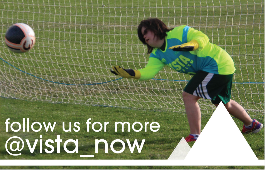 When designing the advertisements for Vista Now, I found it important to ensure every sport was receiving equal attention. This photo was taken from a gallery I posted on the first unified soccer game.