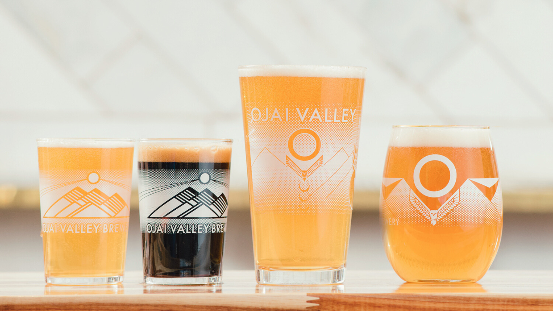 Ojai Valley Brewery Beer Glasses