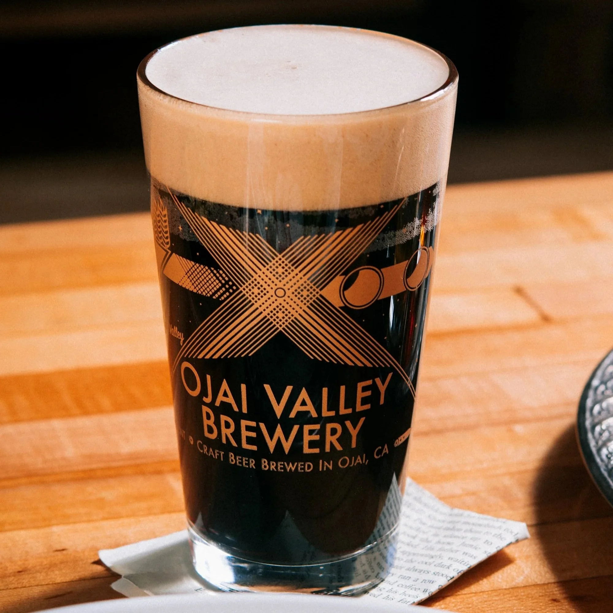 Stout Beer on bar
