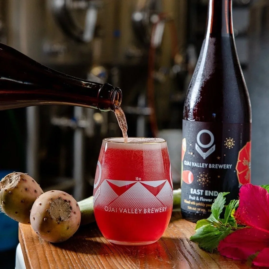 East End Fruit Ale pouring into glass
