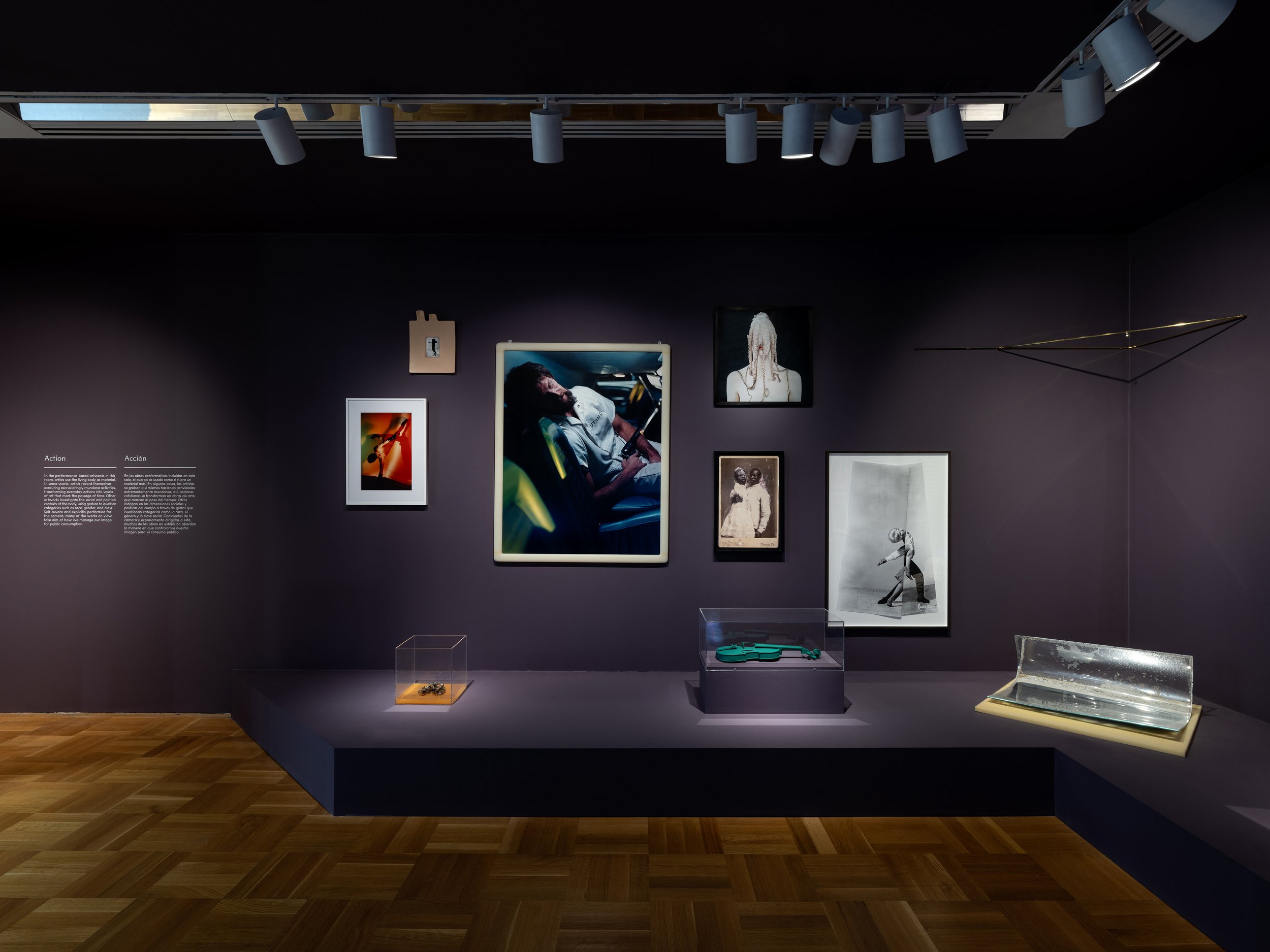 Installation view, Descending the Staircase , MCA Chicago, Dec 16, 2023–Aug 25, 2024. © MCA Chicago.