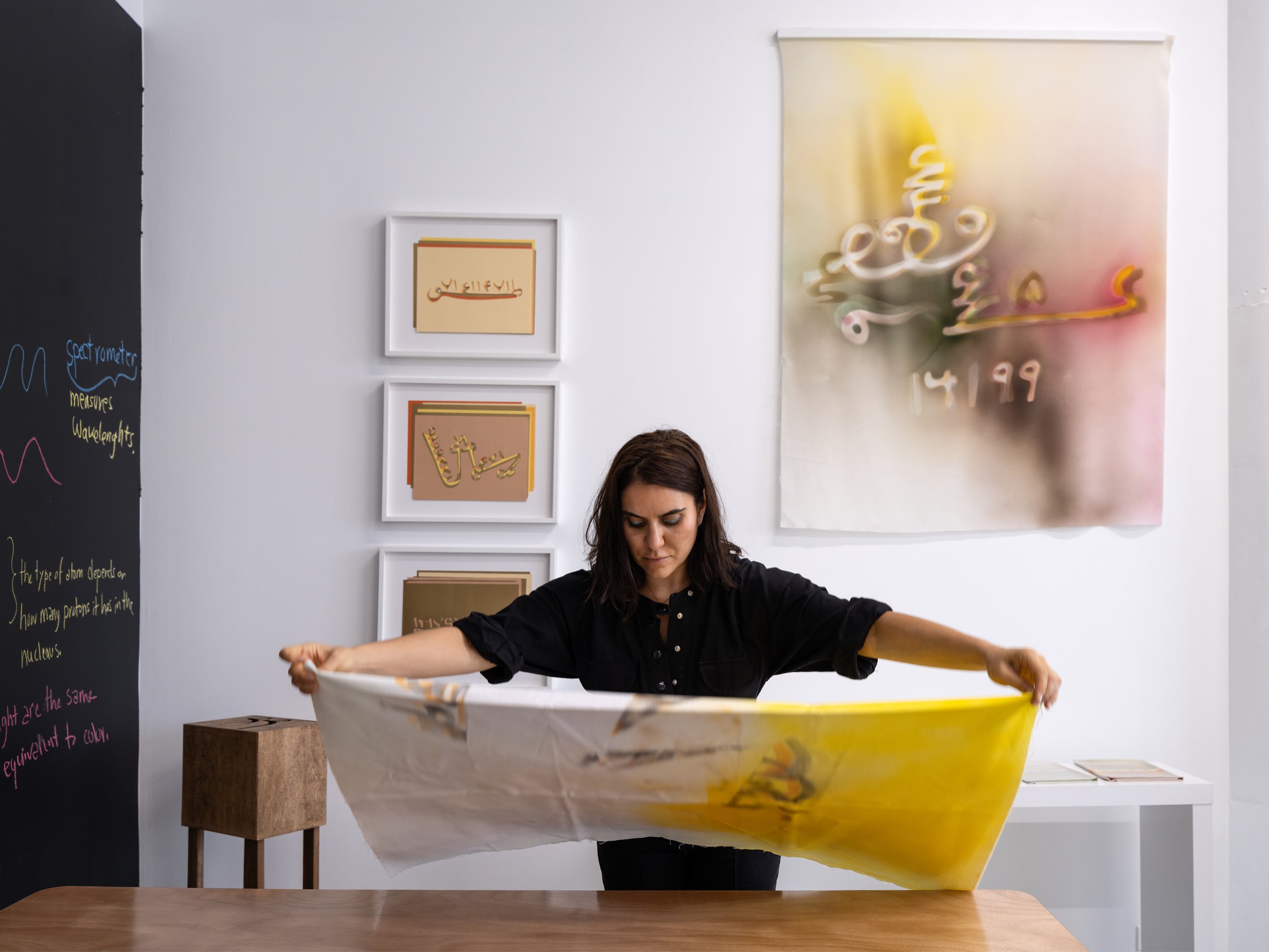 Maryam Taghavi, In Studio. 2023.