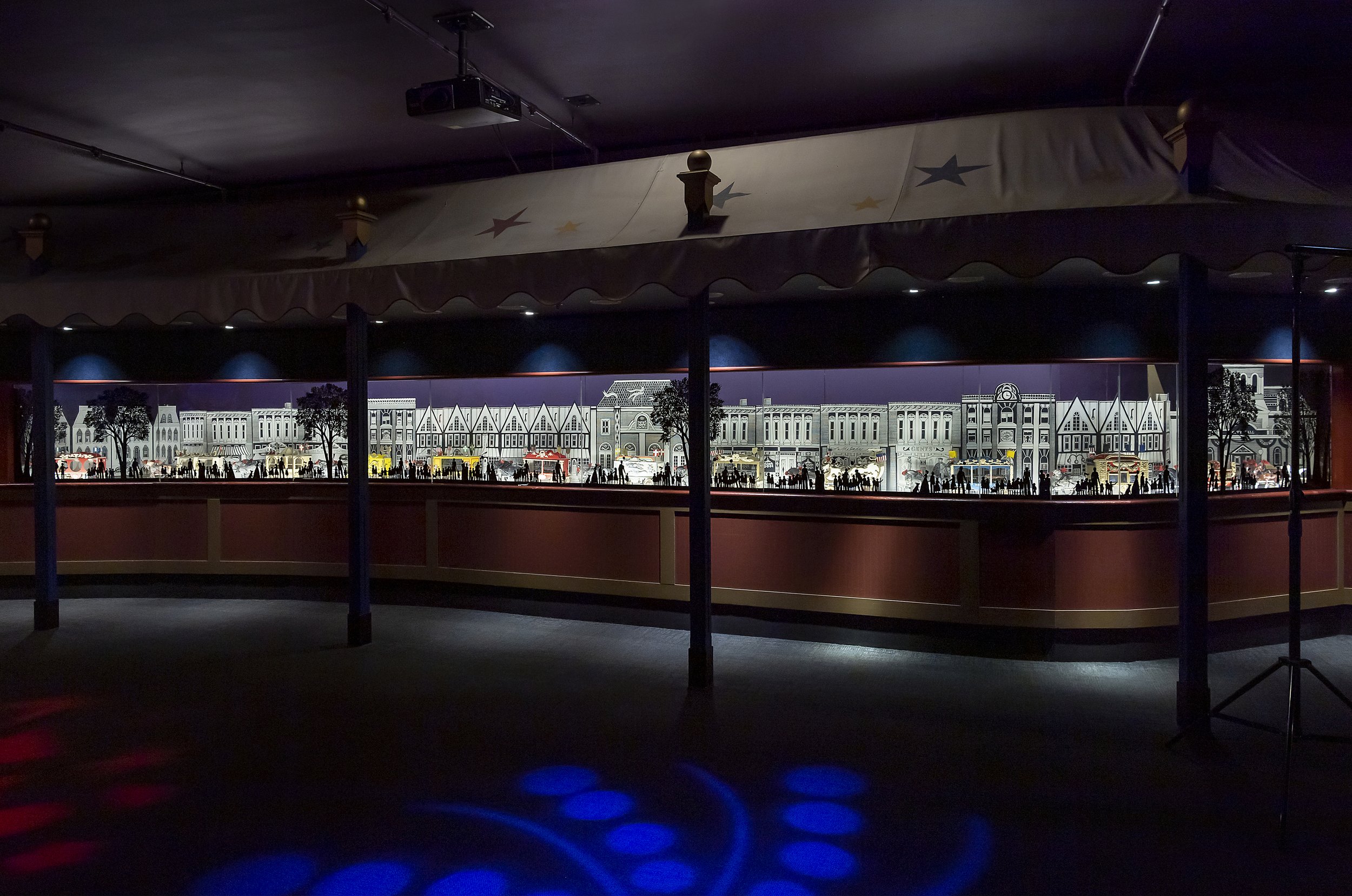 Installation view, Circus Exhibition. Museum of Science and Industry Chicago.