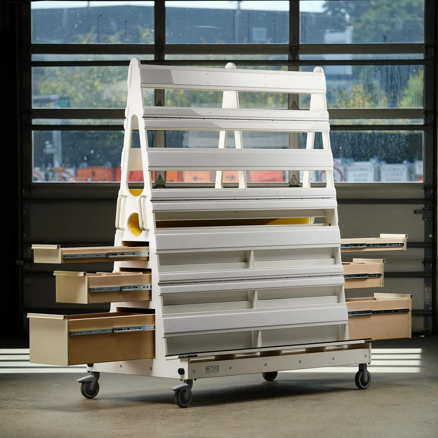 BETSY2 Boxer Cart! Very pleased and excited to be shipping this cart to the @paulgettymuseum Prep Department this week.
⠀⠀⠀⠀⠀⠀⠀⠀⠀
𝕌𝕕𝕕𝕠 Design &amp; Fabrication.
⠀⠀⠀⠀⠀⠀⠀⠀⠀
#woodshop #woodworking #workshop #fujixseries #fuji_xseries #fujixt3  #fuji