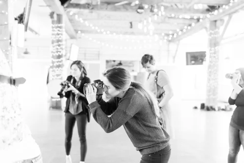 Attendees in action!