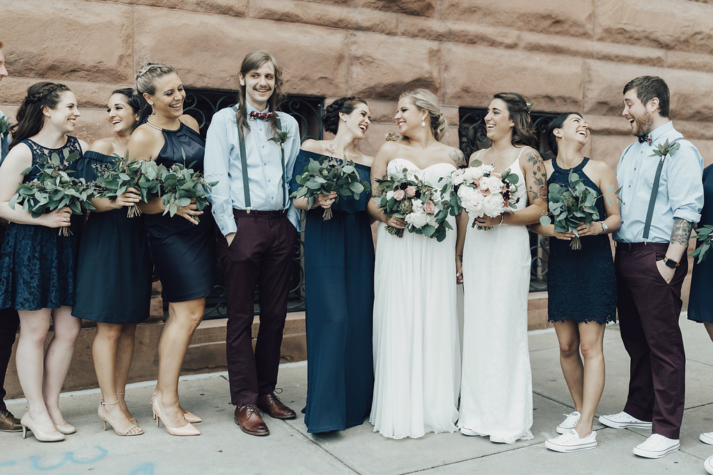 Denver wedding party