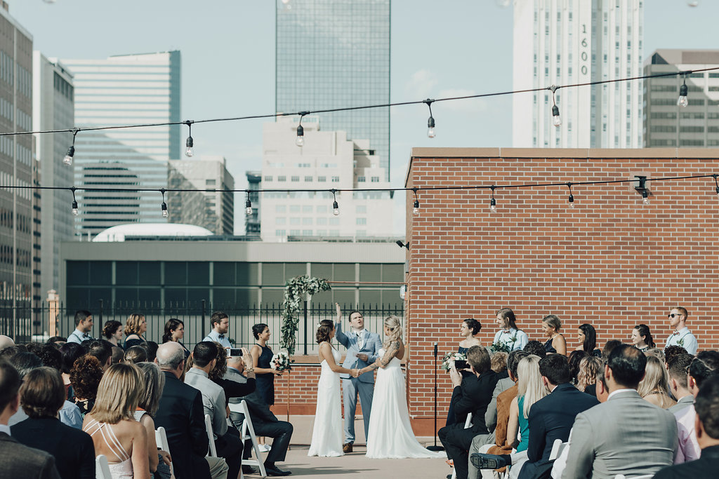 Downtown Denver rooftop wedding
