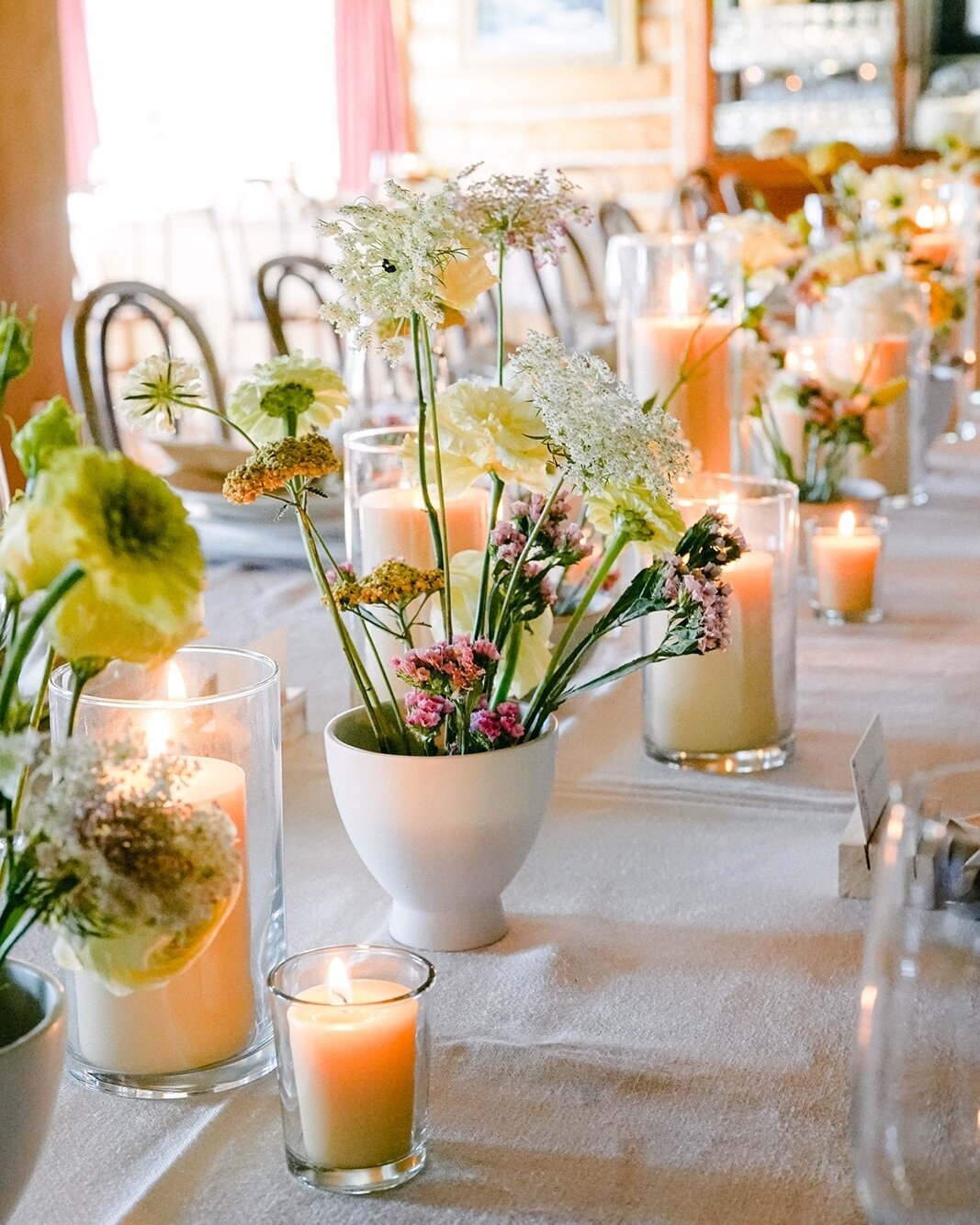 Have you heard a florist say &quot;ikebana styled arrangements&quot; and thought - what the heck is that? Here's a visual of these types of arrangements on a long table as well as a round table. I love this option to help fill space as it's different
