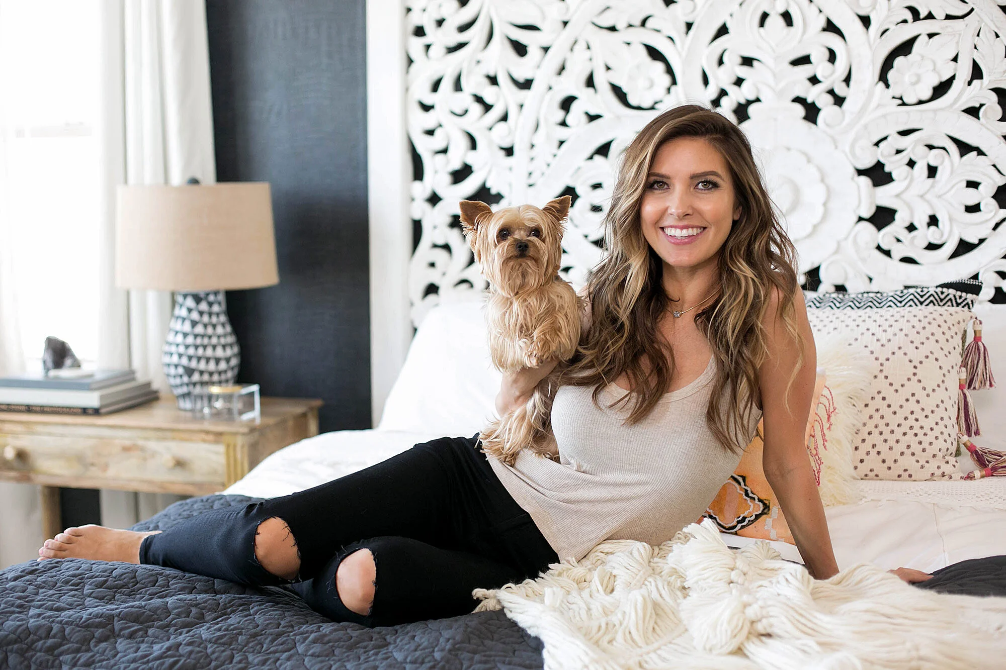 People Magazine- Before and After Audrina Patridge Boho Chic Bedroom