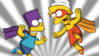 Bart and Lisa Simpson. The Simpsons.