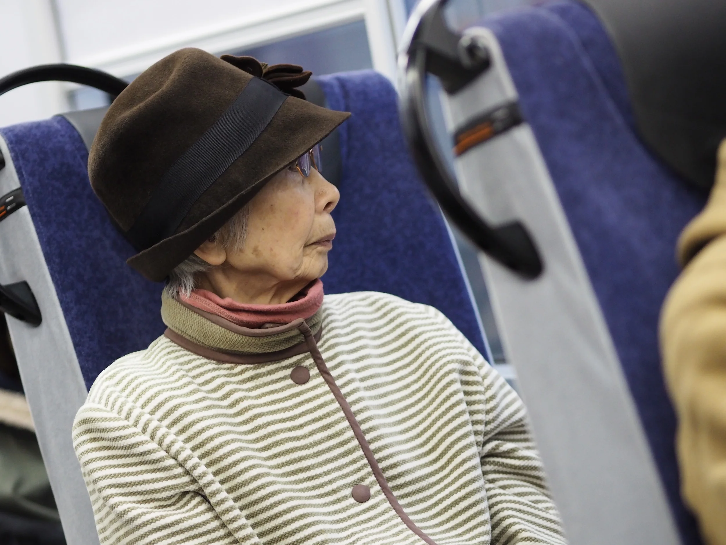 This lady was very elegant in a velour felt which I have not seen many off
