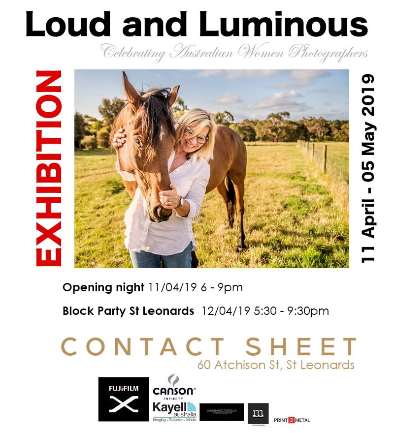  Loud and Luminous 2019 exhibited at Contact Sheet Gallery, Sydney, and HeadOn Photography Festival, Sydney 