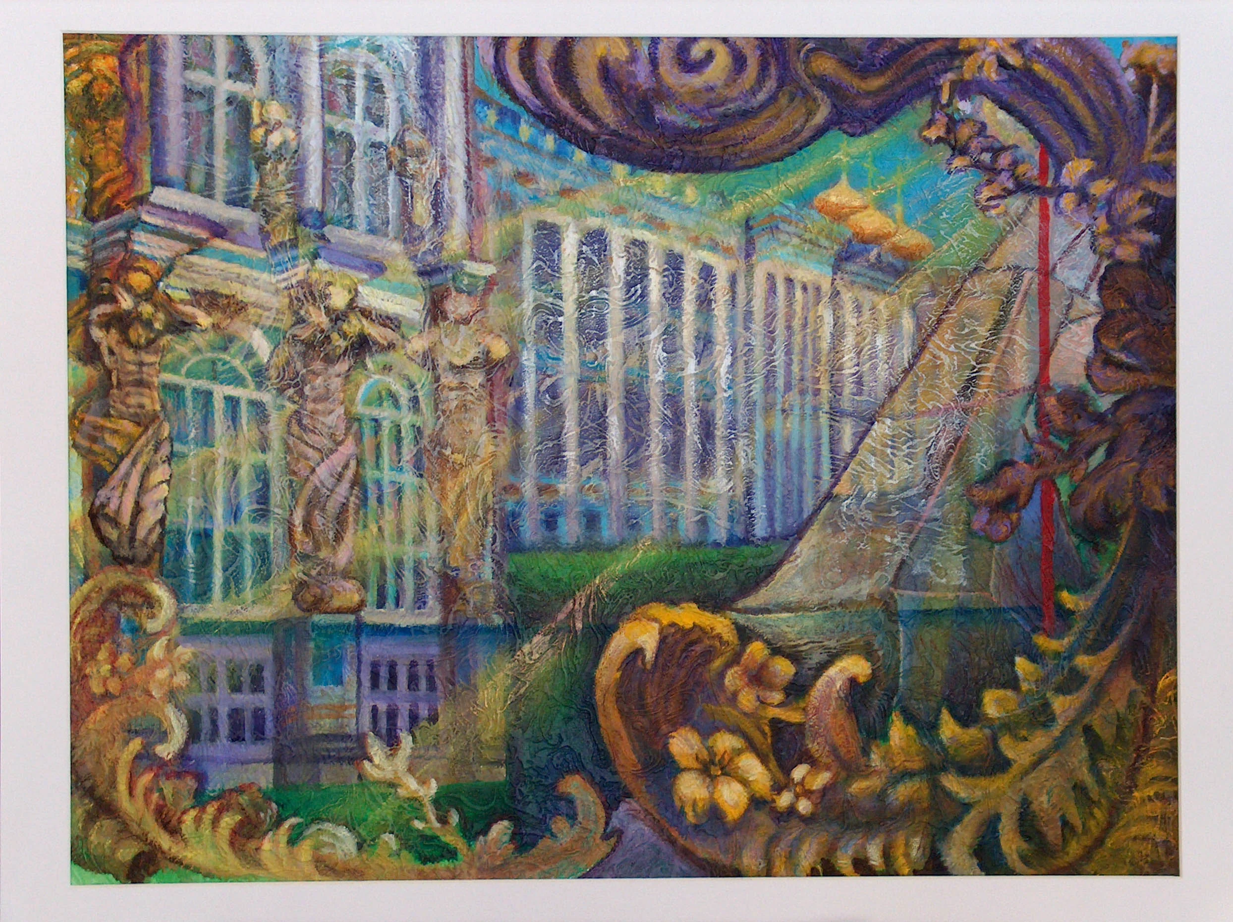Catherine Palace. Amber Room (acrylic on textured paper).JPG