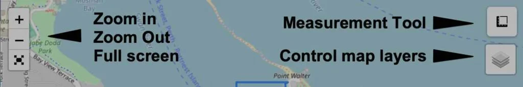 How to navigate the map. Click and drag map to move.