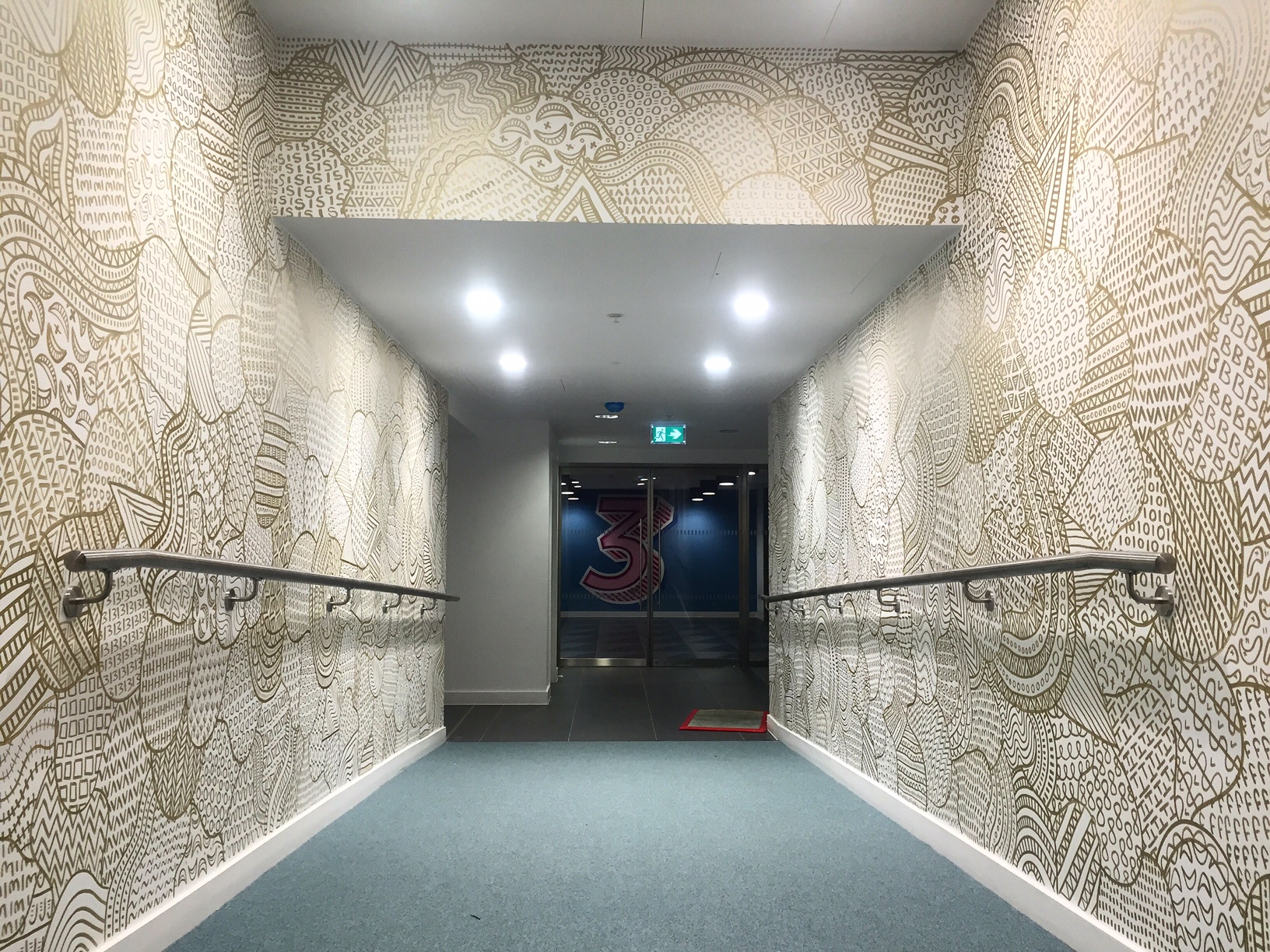 Kantar Added Value Sea Containers House Gold Mural