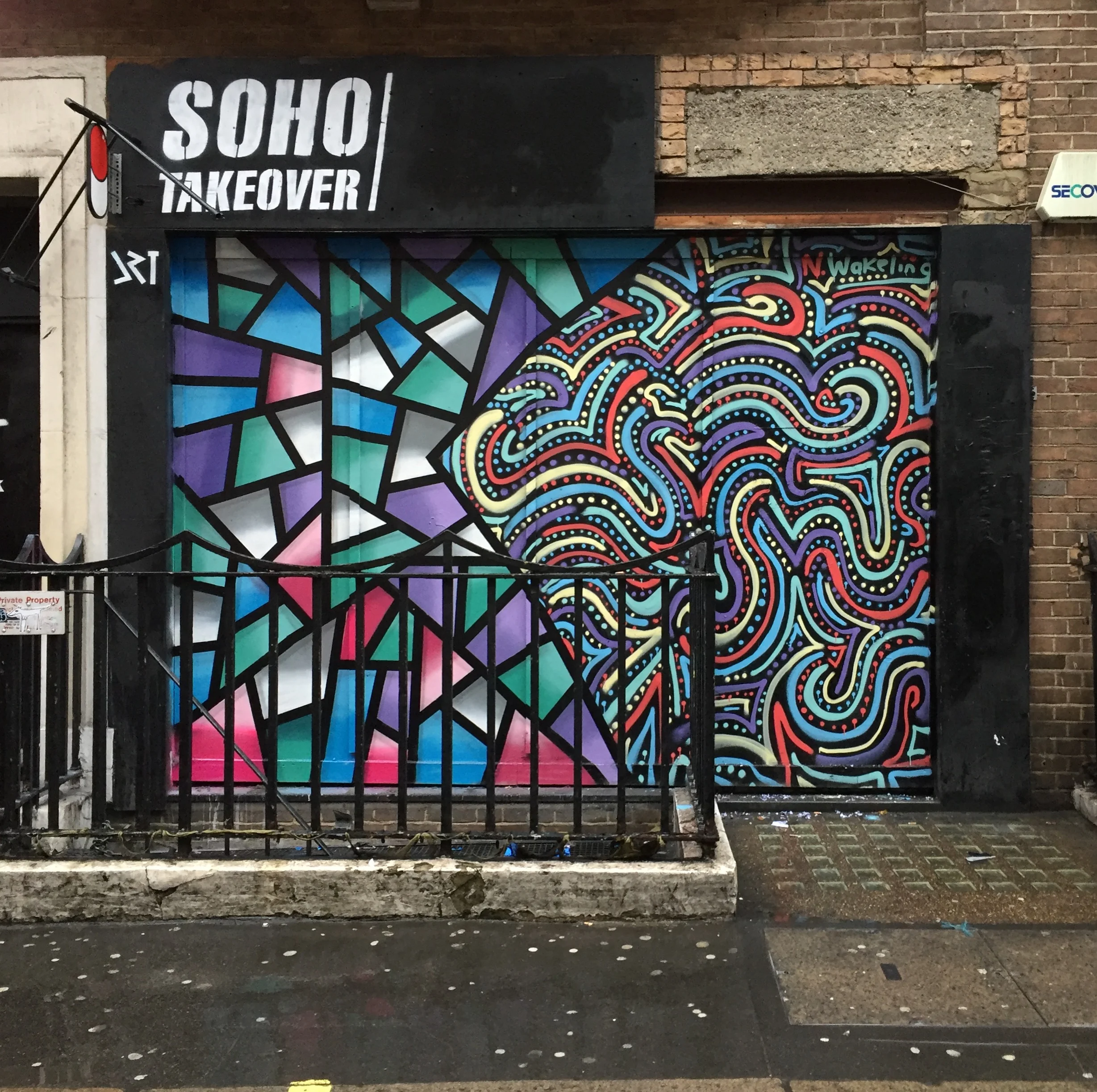 Soho Mural - Collab with artist DRT London