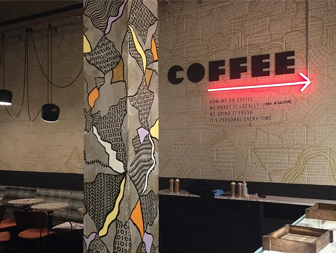 COCO DI MAMA Pillar and Coffee Wall