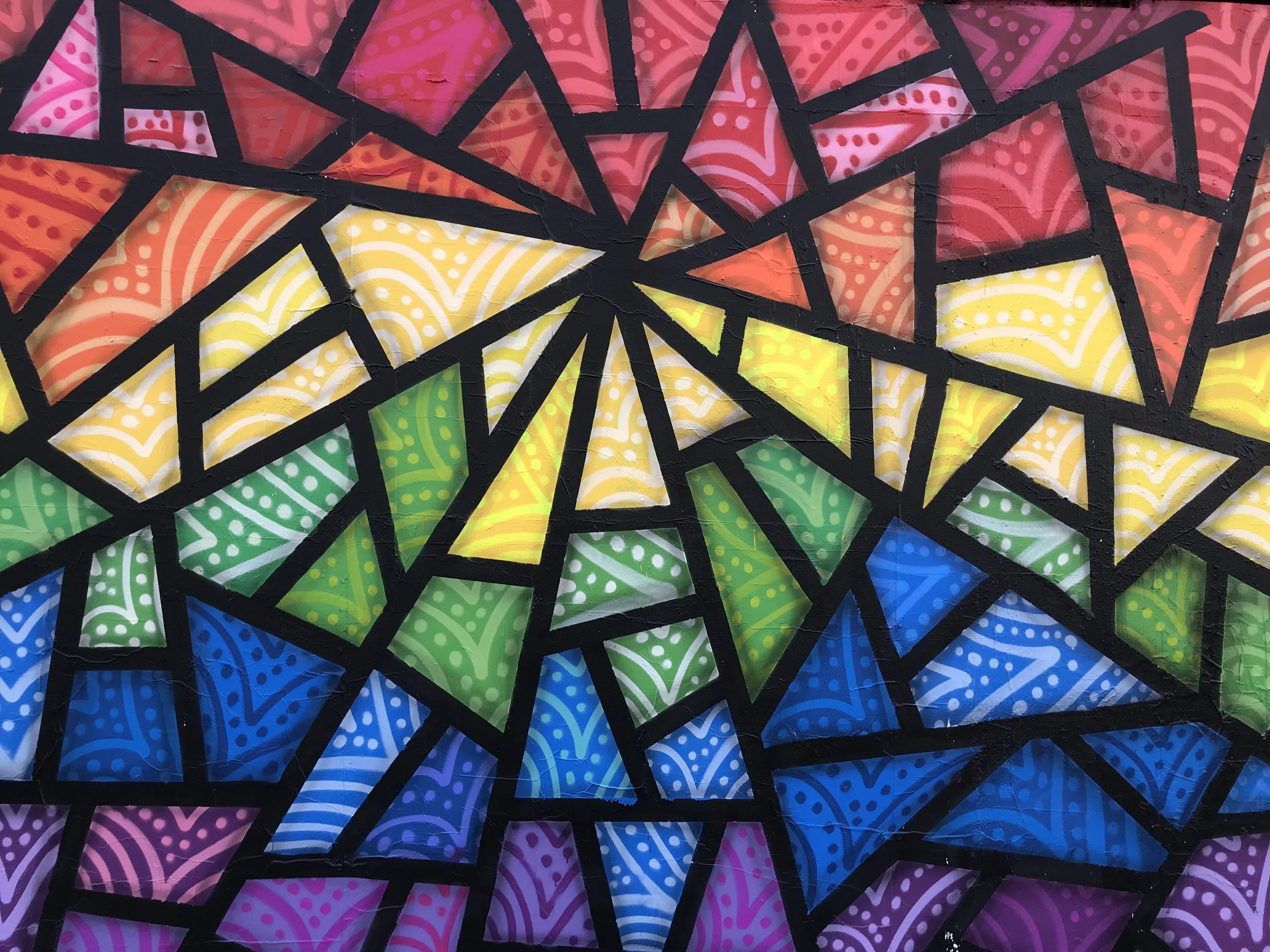 Pride Mural collaboration with DRT Close up