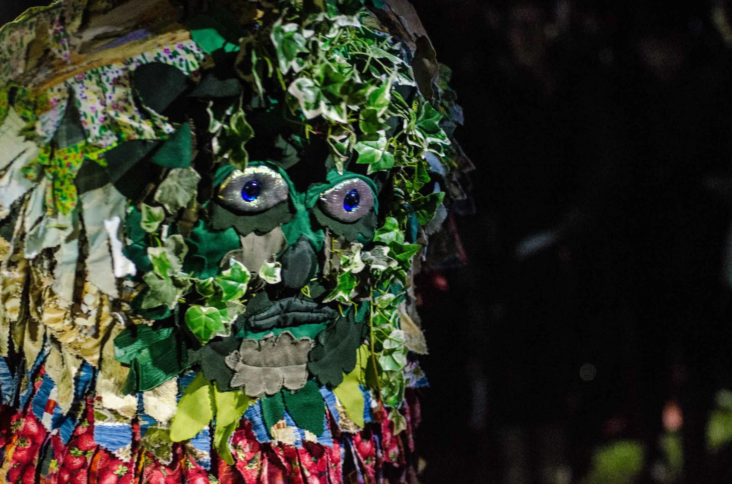 Enter the Green Man, the leader of the Wassailing ritual.