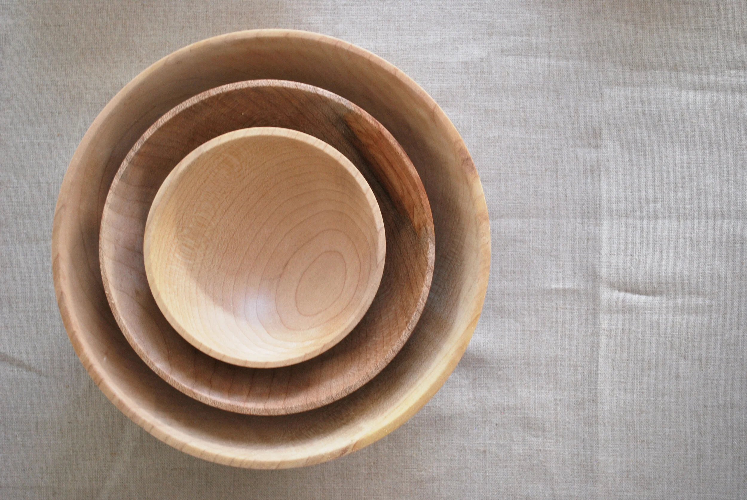 Maple Nesting Bowls