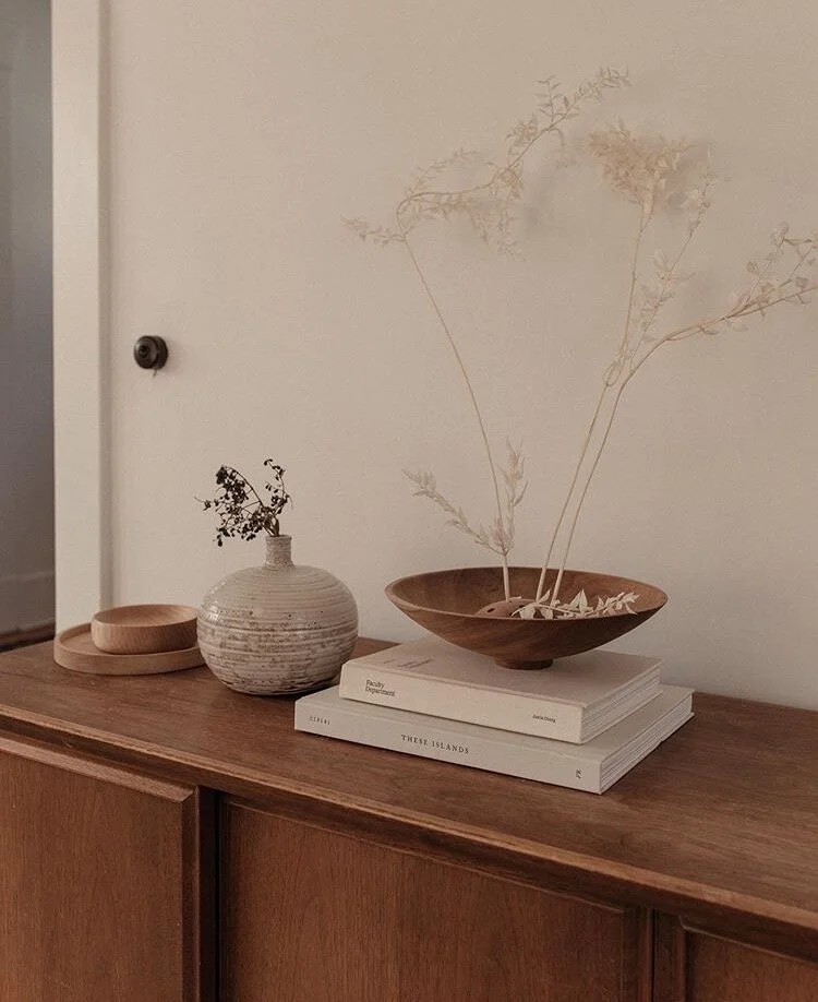 Ikebana dried flower bowl