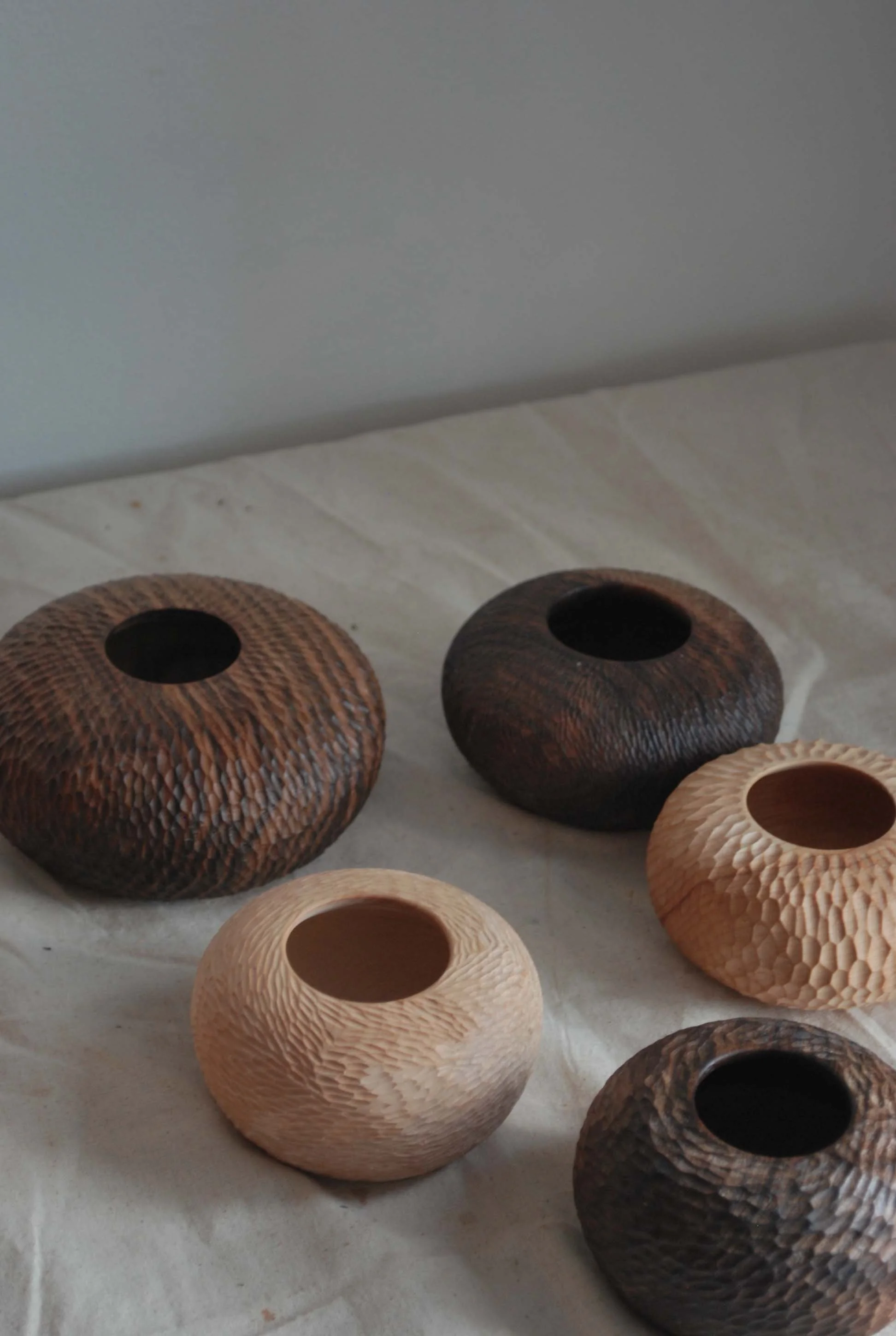 Hand carved hollow form