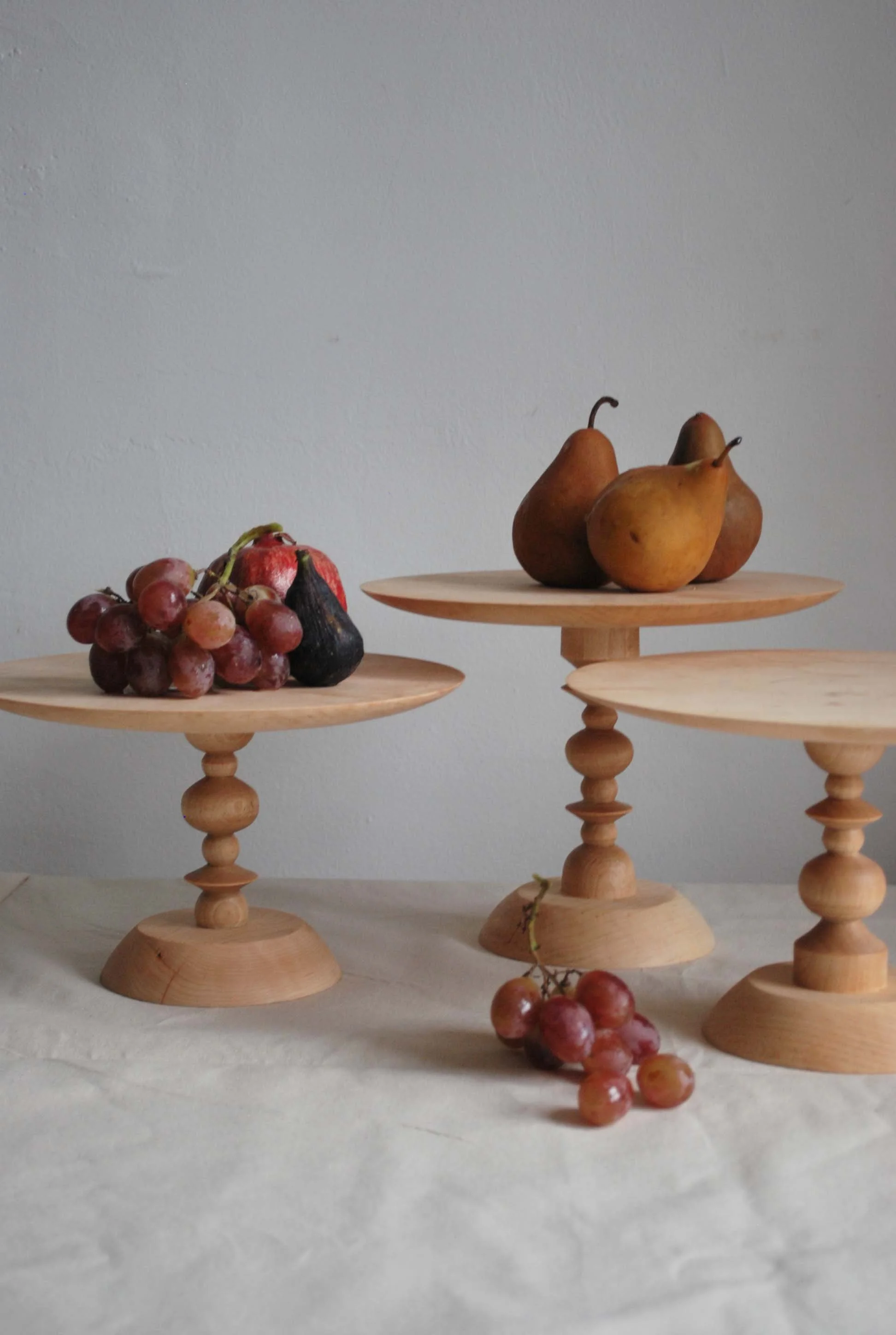 Pillar Cake Stand-Maple