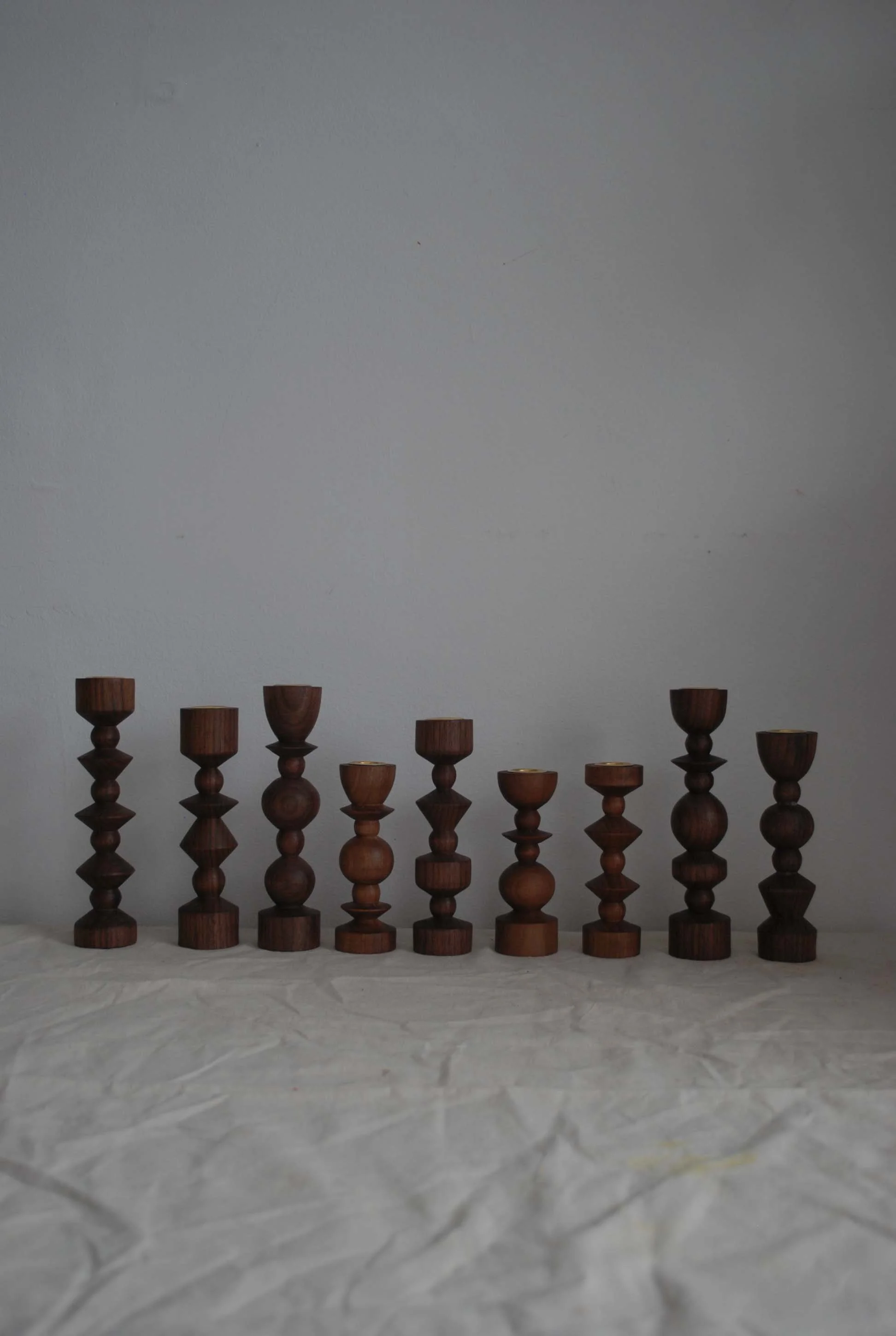 Walnut Tapered Candelstick