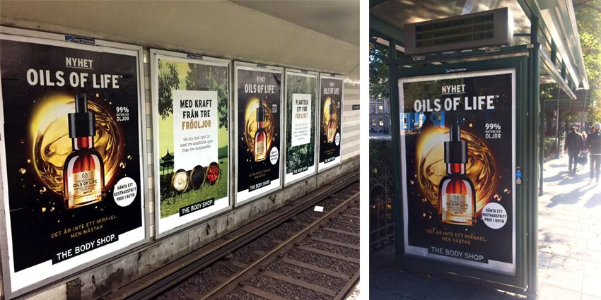 Stor utomhuskampanj för The Body Shop