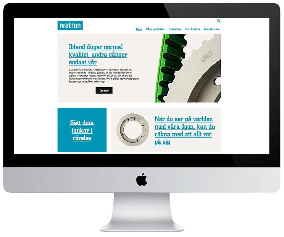 Ny webbplats åt Aratron