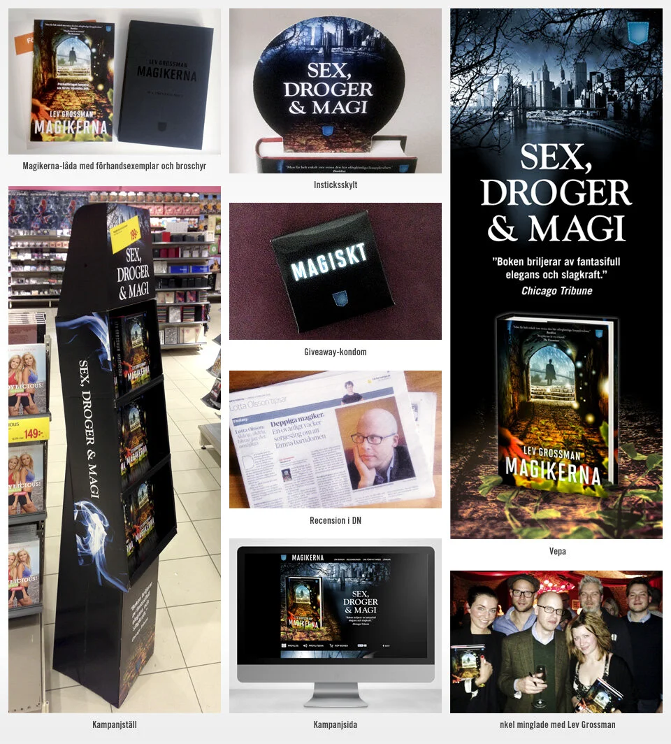 Vi hjälpte Pocketförlaget lansera Lev Grossmans ”Magikerna”