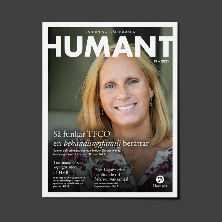 Humana startar kundtidning