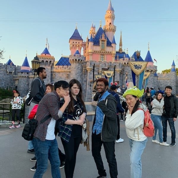 At Disneyland for Janice's birthday! It was hard to coordinate everyone's time off but it was worth it