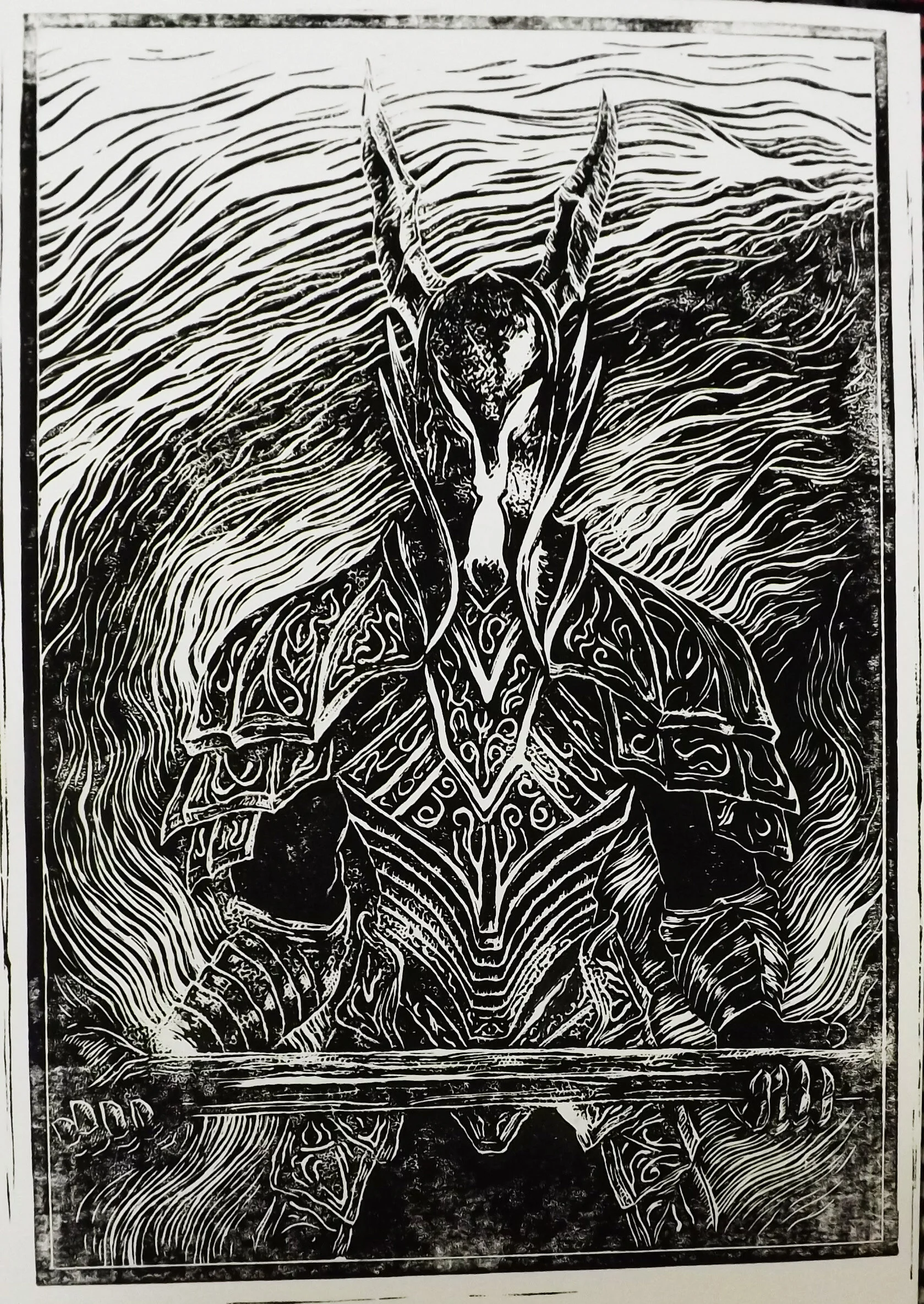 Carving the Black Knight