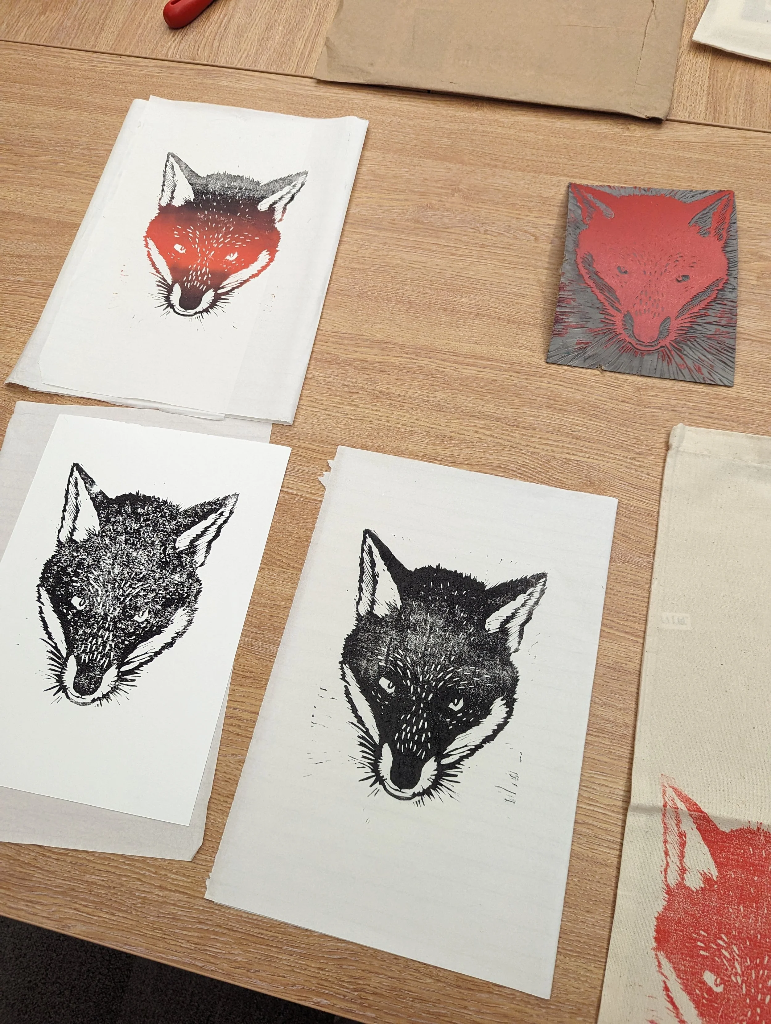 Attenborough Nature Reserve 7th December Linoprinting Workshop