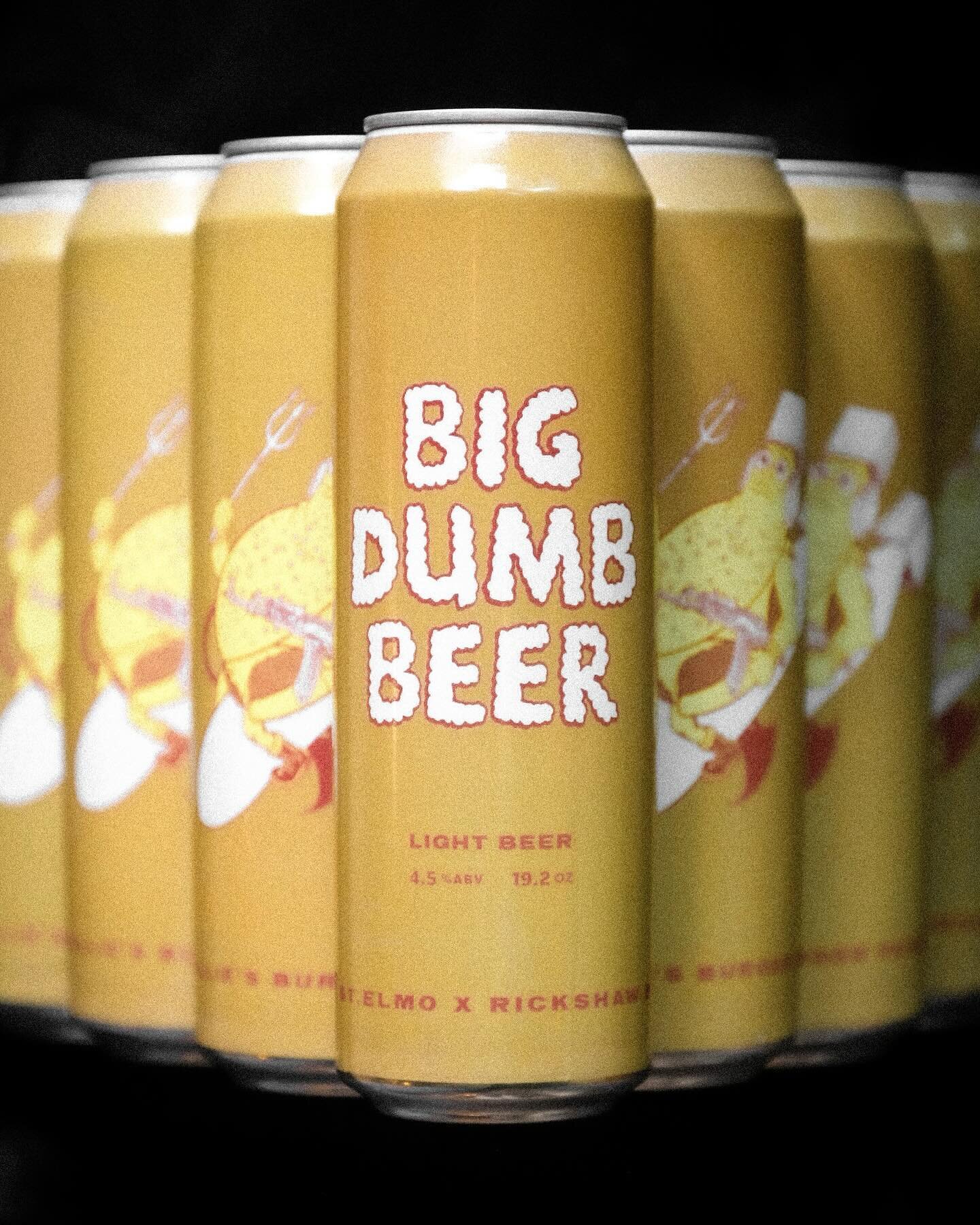 It&rsquo;s big. And it&rsquo;s dumb. ⁣
⁣
⁣
⁣
🤪🤪🤪 𝗕𝗜𝗚 𝗗𝗨𝗠𝗕 𝗕𝗘𝗘𝗥 🤪🤪🤪⁣
⁣
Specially-made for Rickshaw Billie&rsquo;s Burger Patrol&rsquo;s new LP, &ldquo;Big Dumb Riffs,&rdquo; we collaborated with the band to make something that is infi