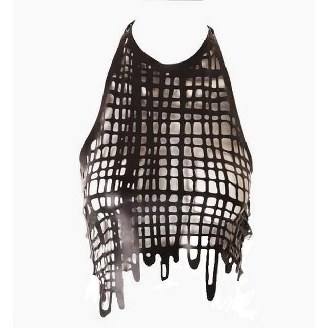 Sasha Louise - Net Halter Crop Top