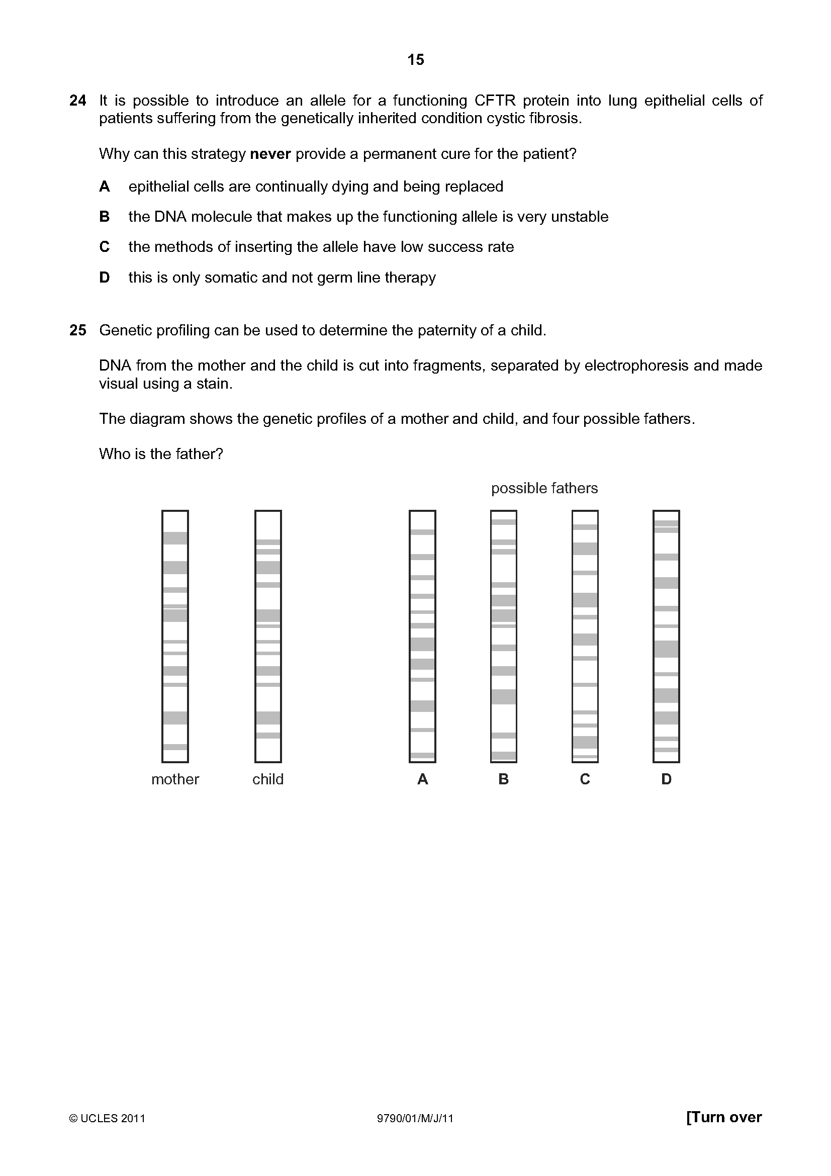Challenging Multiple Choice questions for A-level Biology - Part 2
