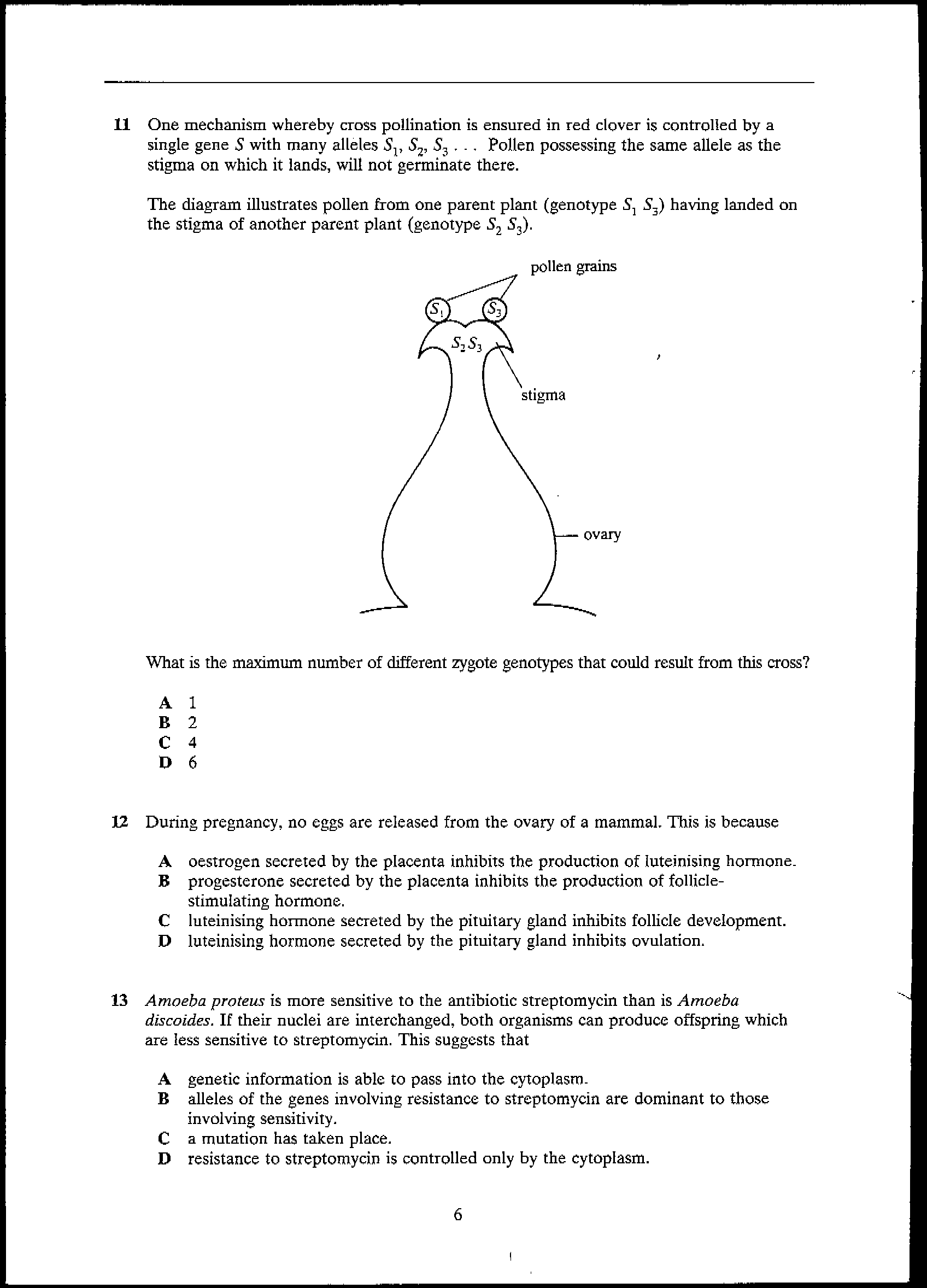 Old And Difficult Multiple Choice Questions A level Biology Online Old And Difficult Multiple Choice Questions A level Biology Online