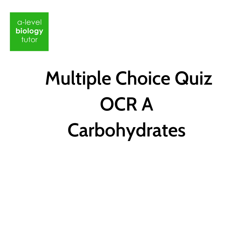 OCR A Carbohydrates Quiz